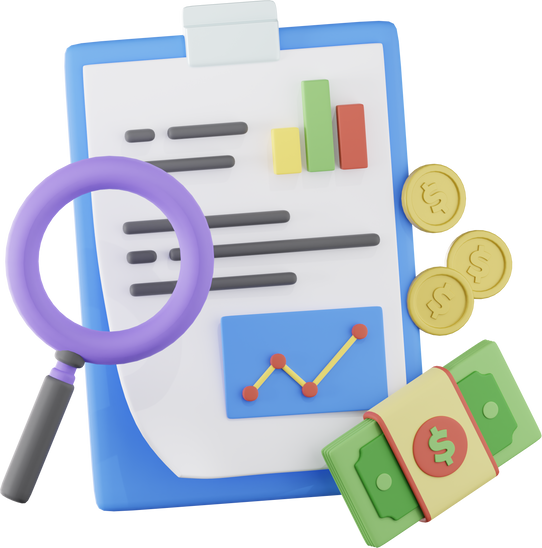 Financial Analysist Accounting Finance 3D Illustration
