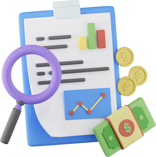 Financial Analysist Accounting Finance 3D Illustration